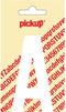 Pickup plakletter Nobel 90 mm wit A - 31012090A