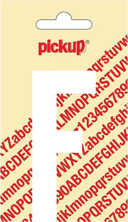 Pickup plakletter Nobel 90 mm wit F - 31012090F