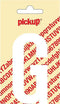 Pickup plakletter Nobel 90 mm wit G - 31012090G