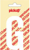 Pickup plakletter Nobel 90 mm wit G - 31012090G