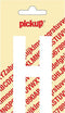Pickup plakletter Nobel 90 mm wit H - 31012090H