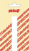 Pickup plakletter Nobel 90 mm wit I - 31012090I