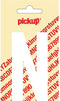 Pickup plakletter Nobel 90 mm wit N - 31012090N
