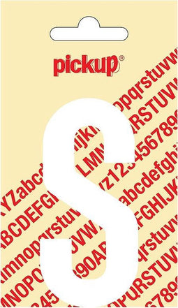 Pickup plakletter Nobel 90 mm wit S - 31012090S