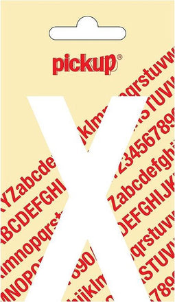 Pickup plakletter Nobel 90 mm wit X - 31012090X