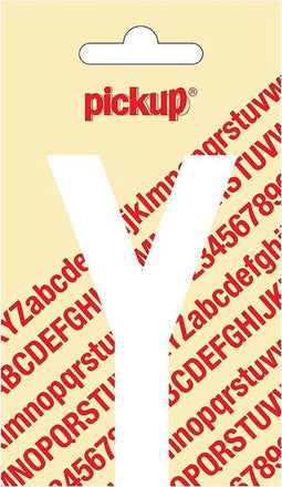 Pickup plakletter Nobel 90 mm wit Y - 31012090Y