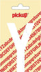 Pickup plakletter Nobel 90 mm wit Y - 31012090Y