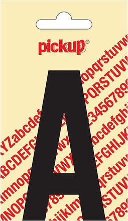 Pickup plakletter Nobel 90 mm zwart A - 31002090A