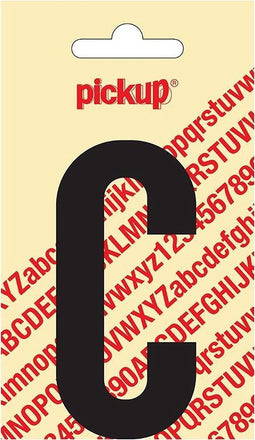 Pickup plakletter Nobel 90 mm zwart C - 31002090C