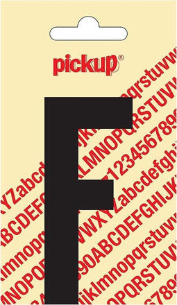Pickup plakletter Nobel 90 mm zwart F - 31002090F