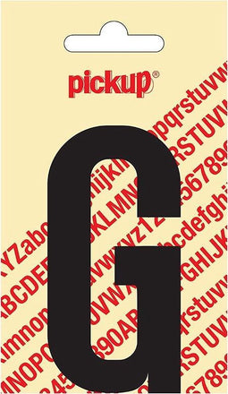 Pickup plakletter Nobel 90 mm zwart G - 31002090G