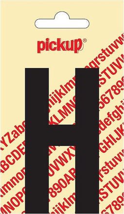 Pickup plakletter Nobel 90 mm zwart H - 31002090H