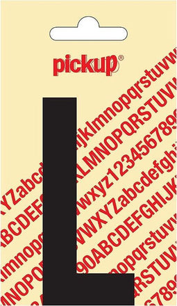 Pickup plakletter Nobel 90 mm zwart L - 31002090L