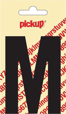 Pickup plakletter Nobel 90 mm zwart M - 31002090M