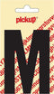 Pickup plakletter Nobel 90 mm zwart M - 31002090M