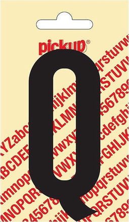 Pickup plakletter Nobel 90 mm zwart Q - 31002090Q