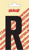 Pickup plakletter Nobel 90 mm zwart R - 31002090R