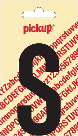 Pickup plakletter Nobel 90 mm zwart S - 31002090S