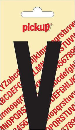 Pickup plakletter Nobel 90 mm zwart V - 31002090V