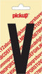 Pickup plakletter Nobel 90 mm zwart V - 31002090V