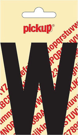 Pickup plakletter Nobel 90 mm zwart W - 31002090W