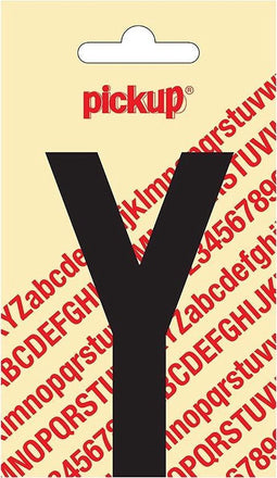 Pickup plakletter Nobel 90 mm zwart Y - 31002090Y