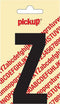 Pickup plakletter Nobel 90 mm zwart Z - 31002090Z