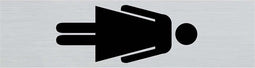 Pickup Route Alulook 165x44 mm - dames symbool staand