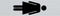 Pickup Route Alulook 165x44 mm - dames symbool staand