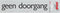 Pickup Route Alulook 165x44 mm - Geen doorgang