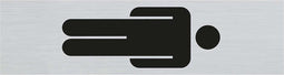 Pickup Route Alulook 165x44 mm - heren symbool staand