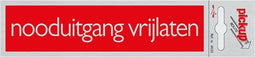 Pickup Route Alulook 165x44 mm - Nooduitgang vrijlaten
