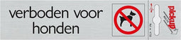 Pickup Route Alulook 165x44 mm - Verboden voor honden