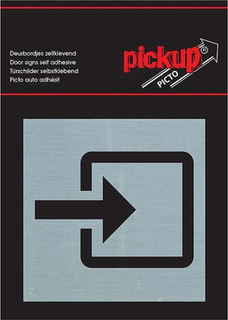Pickup Route Alulook Alu Picto 80x80 mm - ingang