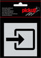 Pickup Route Alulook Alu Picto 80x80 mm - ingang