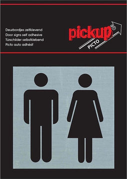 Pickup Route Alulook Alu Picto 80x80 mm - toiletten