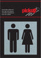 Pickup Route Alulook Alu Picto 80x80 mm - toiletten