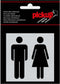 Pickup Route Alulook Alu Picto 80x80 mm - toiletten