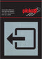 Pickup Route Alulook Alu Picto 80x80 mm - uitgang
