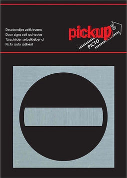 Pickup Route Alulook Alu Picto 80x80 mm - verboden toegang