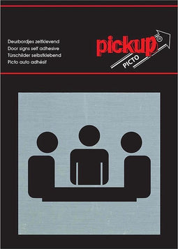 Pickup Route Alulook Alu Picto 80x80 mm - vergaderruimte
