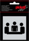 Pickup Route Alulook Alu Picto 80x80 mm - vergaderruimte