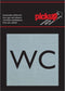 Pickup Route Alulook Alu Picto 80x80 mm - wc (toilet)