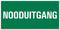 Pickup Vluchtweg - Nooduitgang - conform NEN-EN-ISO 7010 bord 30x15 cm