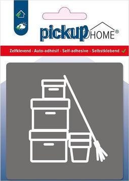 Pickup Werkkast grijs - 90x90 mm Pictogram Route Acryl