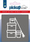 Pickup Werkkast grijs - 90x90 mm Pictogram Route Acryl