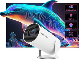 Pico Projector - 4K - Draagbaar - Android 11 - Wit