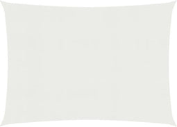 vidaXL - Zonnezeil - 160 - g/m² - 3x4 - m - HDPE - wit