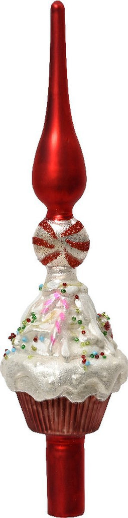 Piek glas d29h29 cm multi kerst