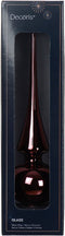 Piek glas d6h26 cm donker mauve X